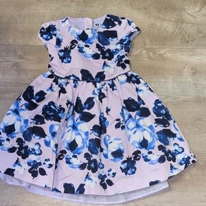 Janie and Jack Blue and Pink Floral Dress